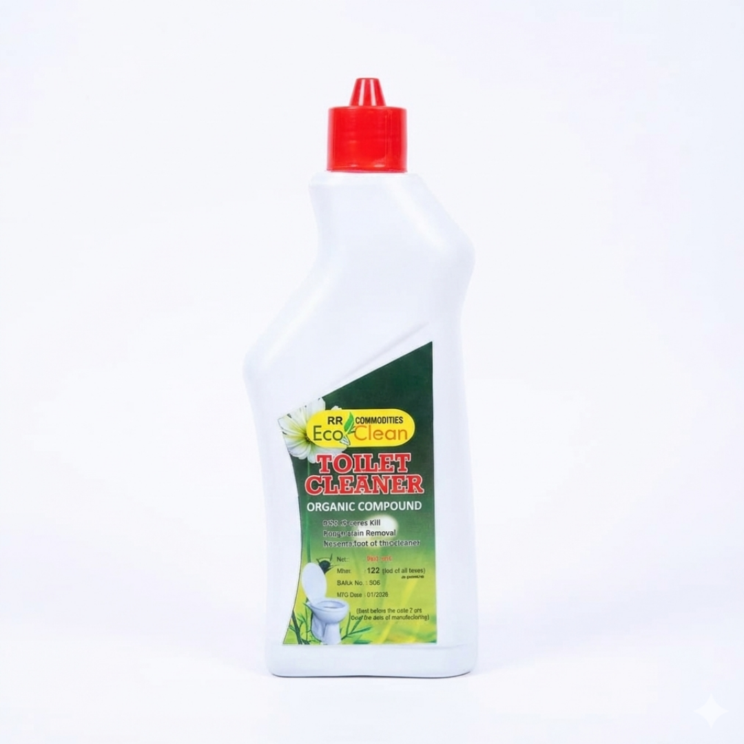 Ecoclean Organic Toilet Cleaner 500ml - Eco-Friendly Herbal Toilet Bowl Cleaner for Indian Homes