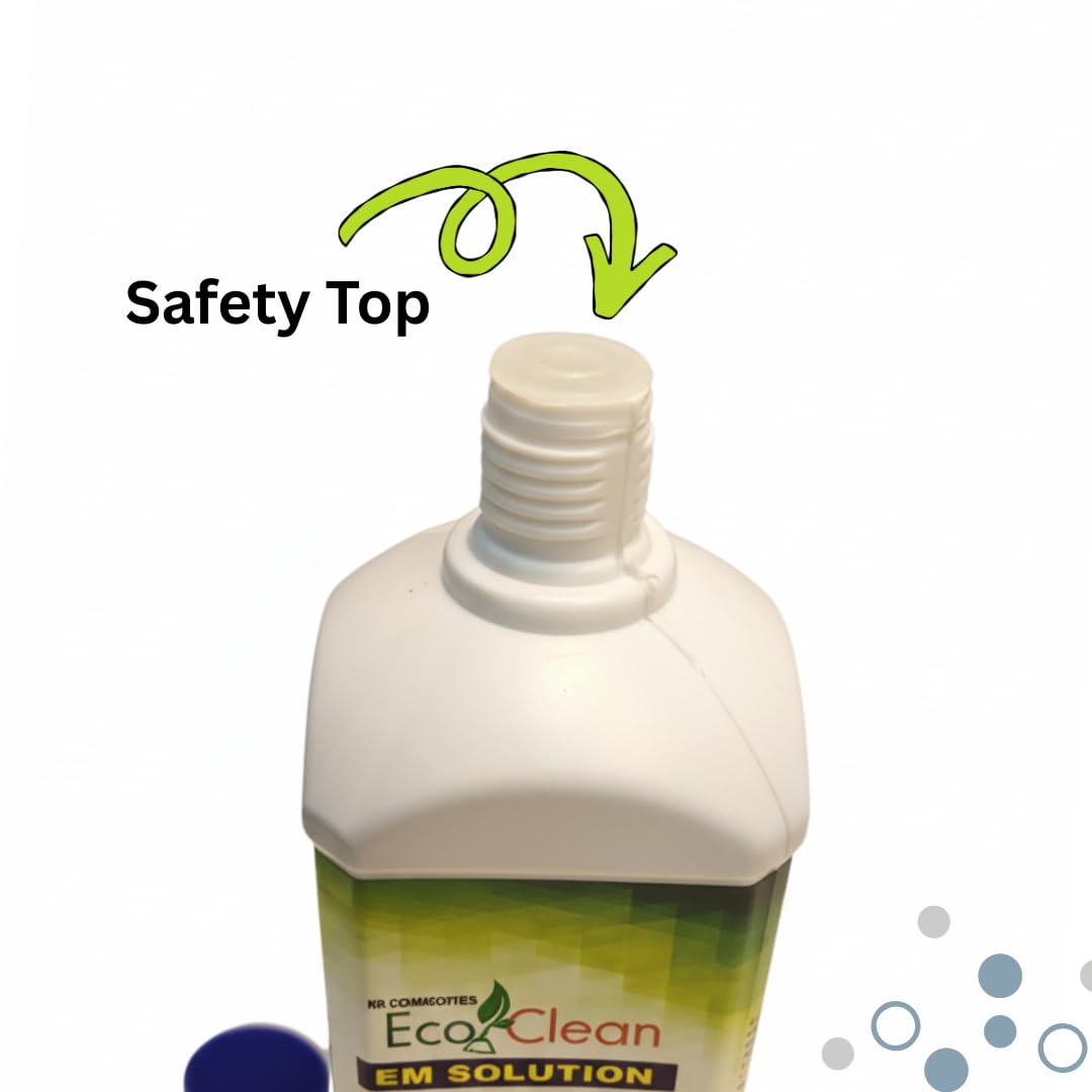 Ecoclean EM Solution 500ml Concentrated | 10x Biogas Compost Accelerator & Waste Tank Cleaner
