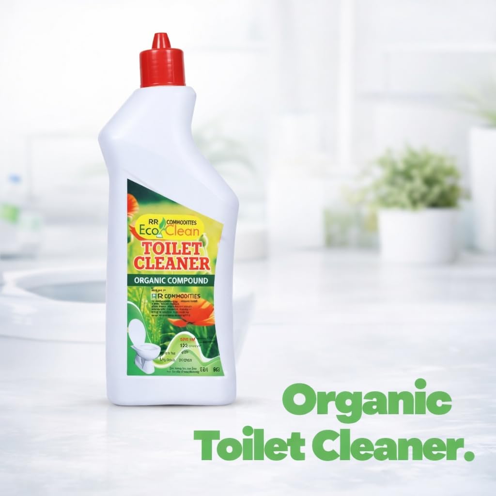 Ecoclean Organic Toilet Cleaner 500ml - Eco-Friendly Herbal Toilet Bowl Cleaner for Indian Homes